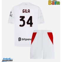 AC Milan Mario Gila #34 Bortedraktsett Barn 2026-27 Kortermet (+ Korte bukser)